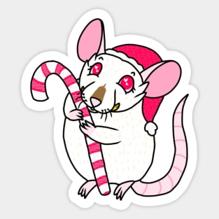 Candy Cane Cuddle (Full Color Version) Sticker